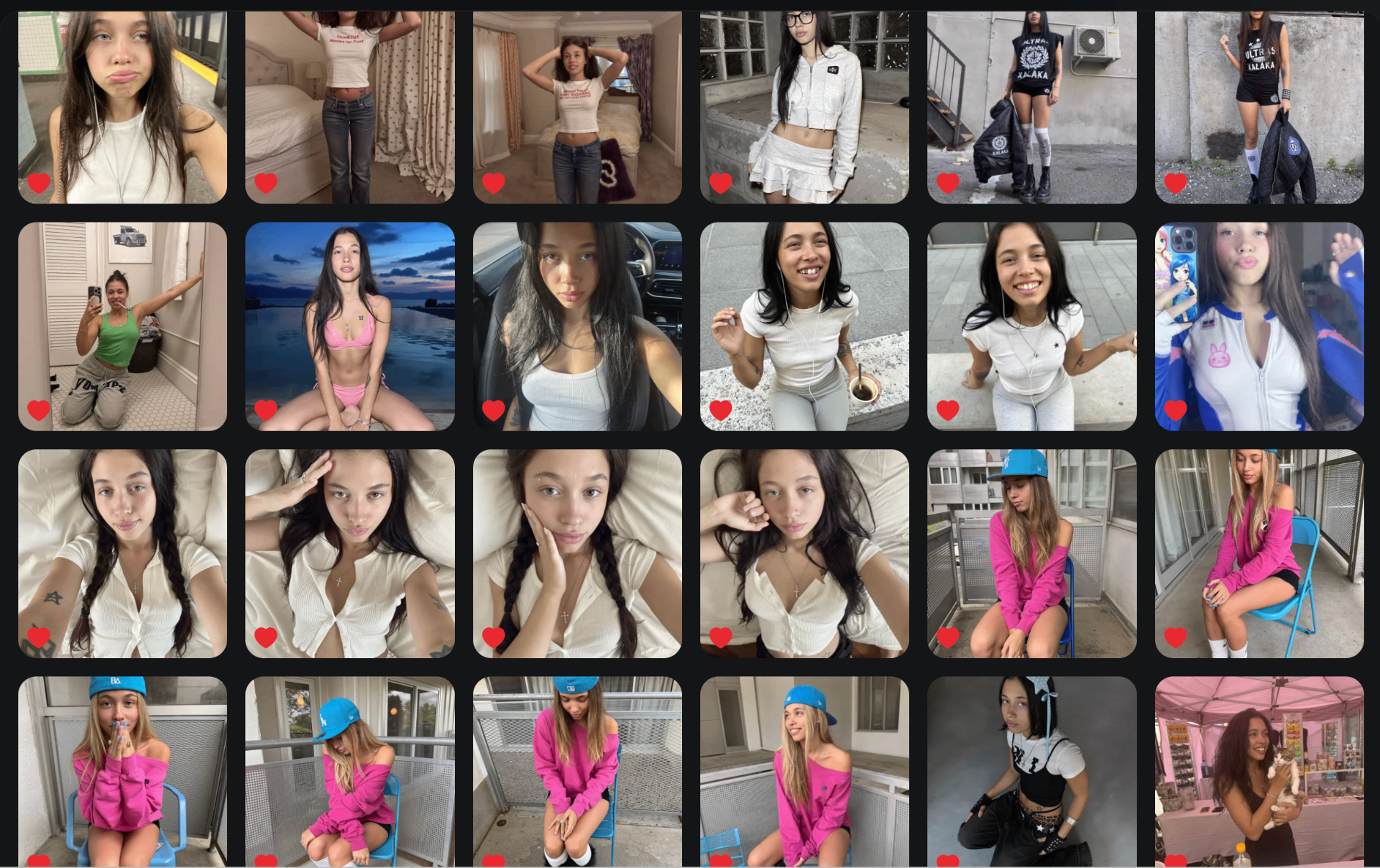 Lily photo grid